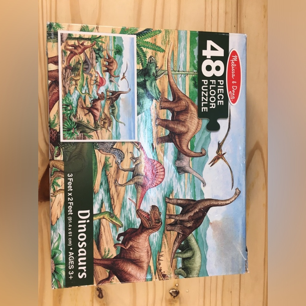 Melissa & Doug Dinosaurs 48 Piece Floor Puzzle Large Pieces Jumbo Jigsaw #421